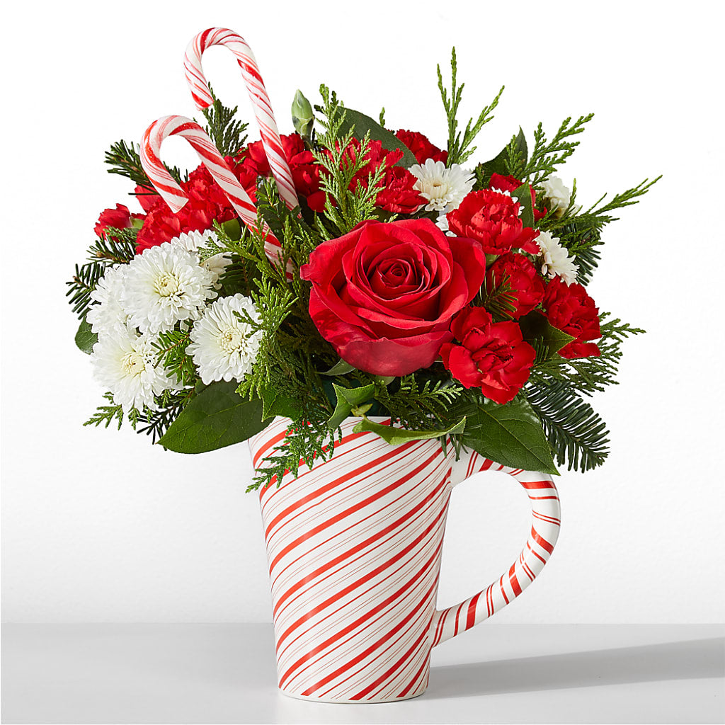 Peppermint Swirl Mug – The Asheville Florist, Swannanoa NC