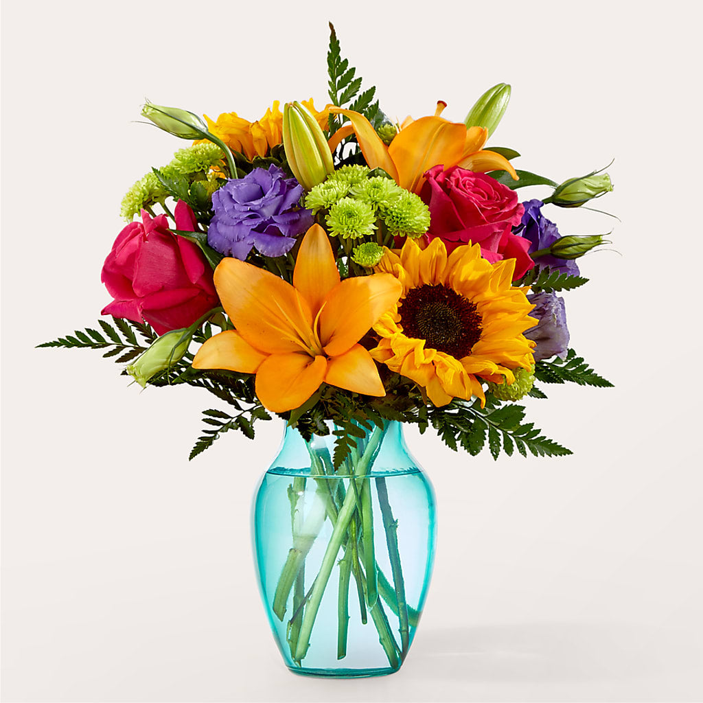 Double Rainbow Bouquet – The Asheville Florist, Swannanoa NC