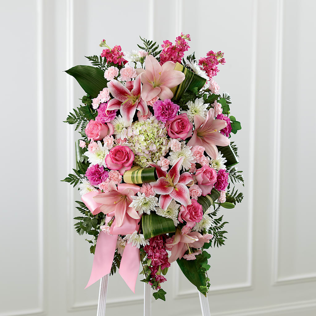 Comforting Standing Spray – The Asheville Florist, Swannanoa NC