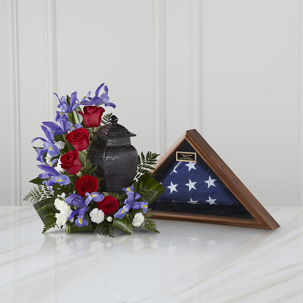 Patriotic Tribute Arrangement – The Asheville Florist, Swannanoa NC