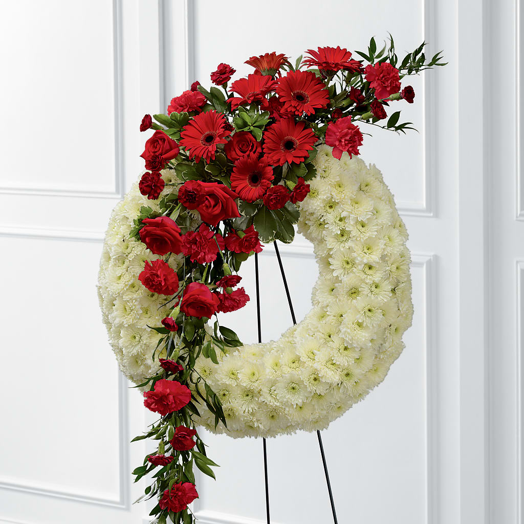 Graceful Tribute Wreath – The Asheville Florist, Swannanoa NC