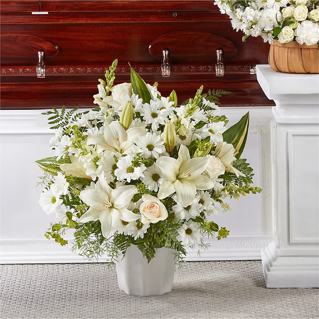 Thoughts of Tranquility Floor Basket – The Asheville Florist, Swannanoa NC