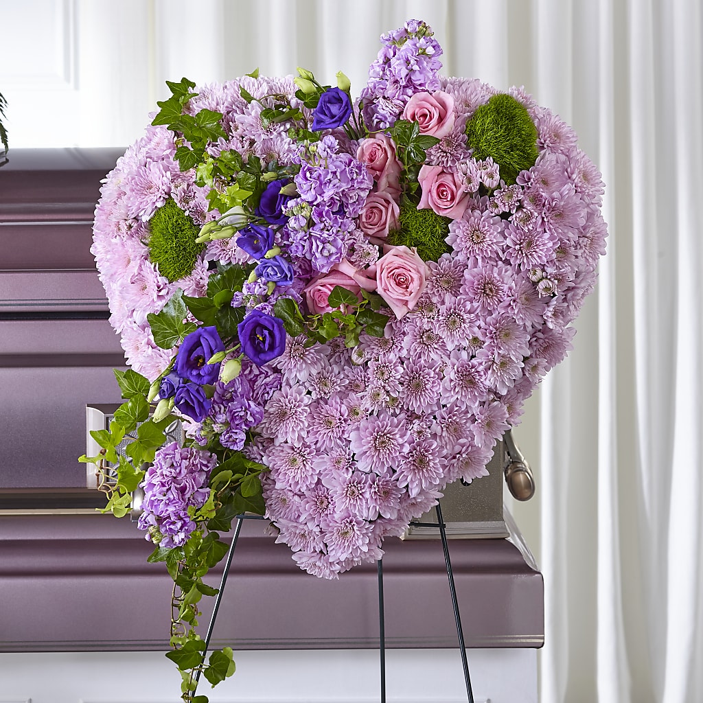 Treasured Love Standing Heart – The Asheville Florist, Swannanoa NC