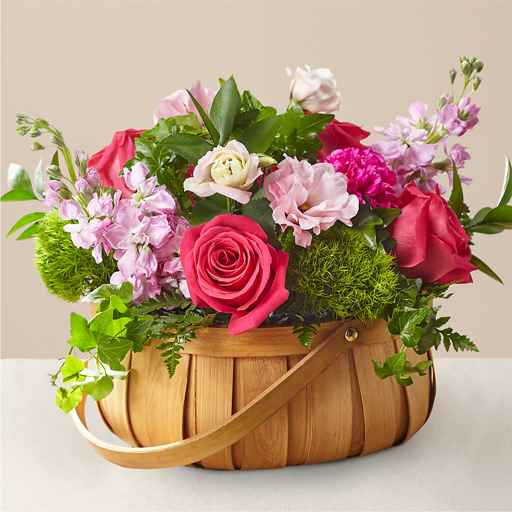 Radiance in Bloom Basket – The Asheville Florist, Swannanoa NC