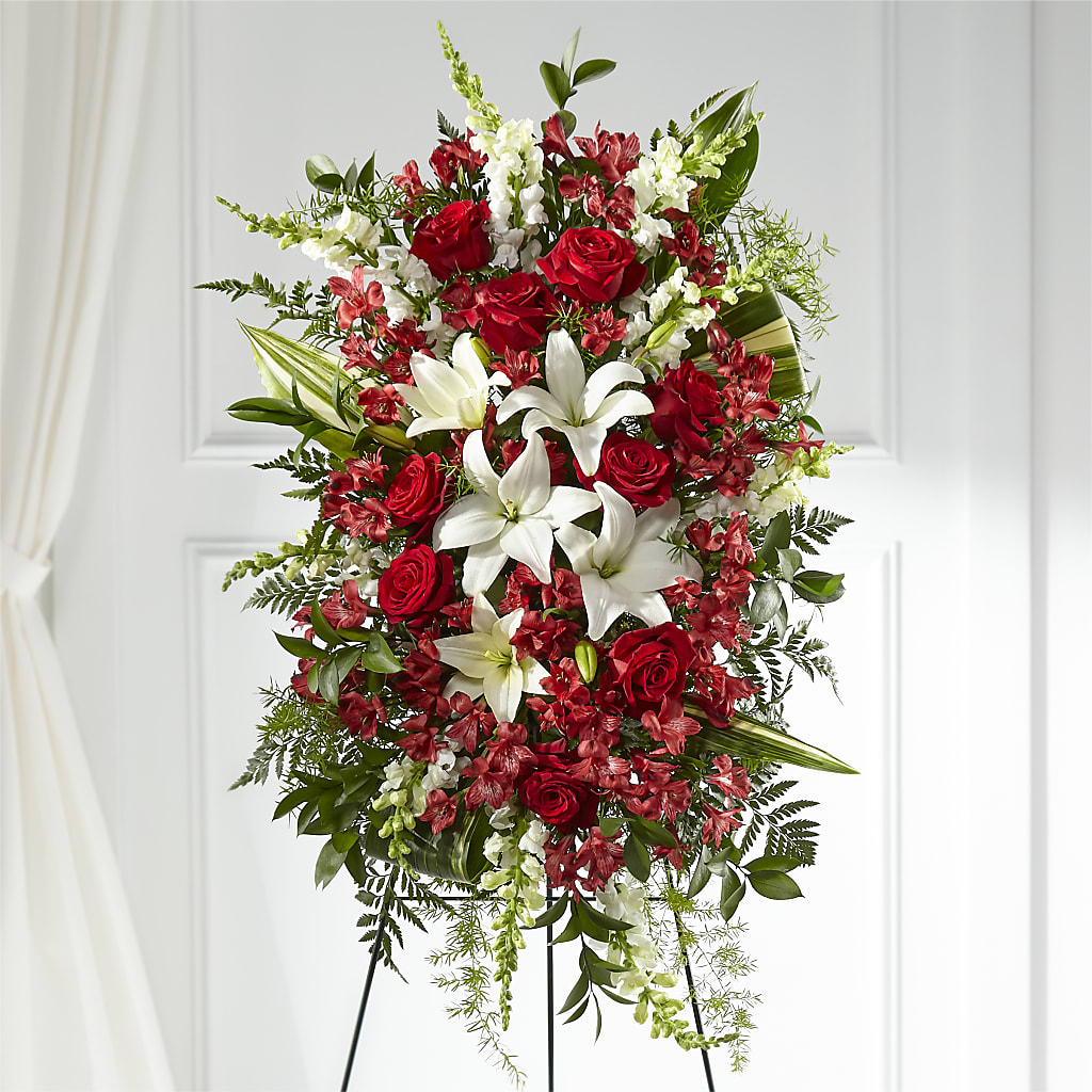 Everlasting Memory Standing Spray – The Asheville Florist, Swannanoa NC