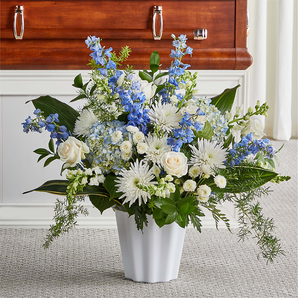 Everlasting Memories Floor Basket – The Asheville Florist, Swannanoa NC