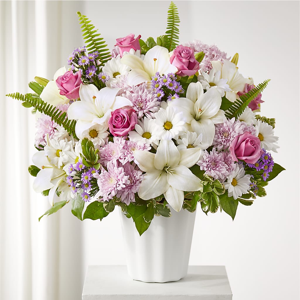 Warmest Thoughts Tabletop Basket – The Asheville Florist, Swannanoa NC