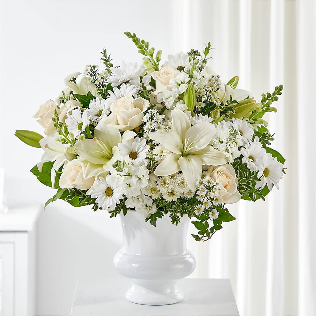 Uplifting Urn Arrangement – The Asheville Florist, Swannanoa NC