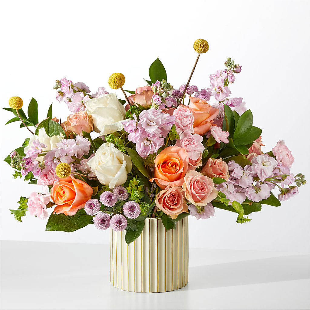 French Market Bouquet with Ivory Vase – The Asheville Florist, Swannanoa NC