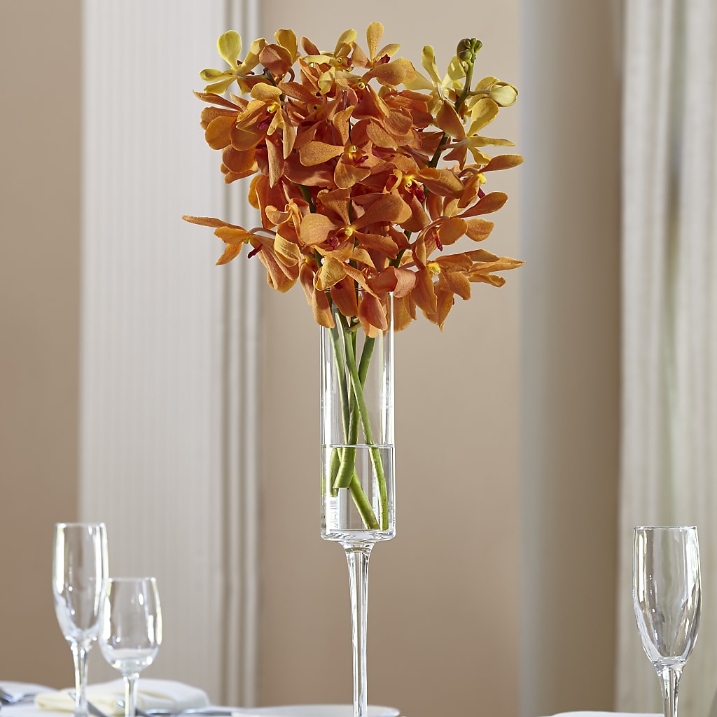 Orange Mokara Bouquet – The Asheville Florist, Swannanoa NC