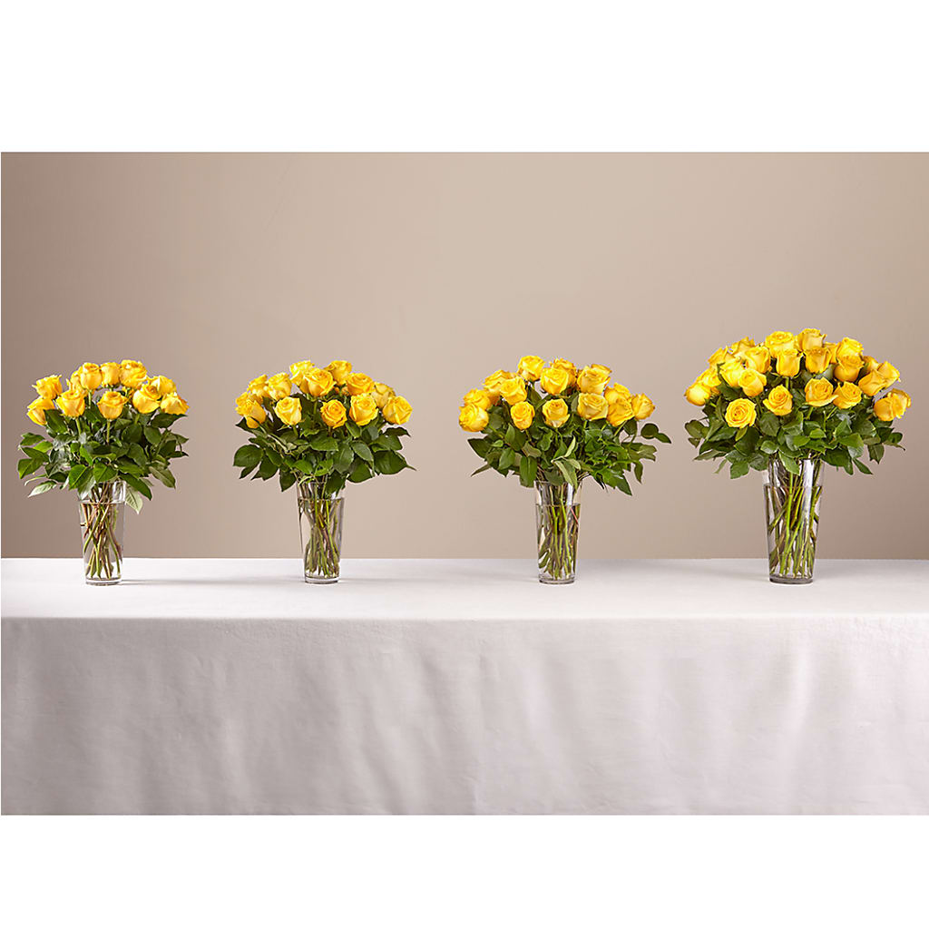 Long Stem Yellow Rose Bouquet –  The Asheville Florist, Swannanoa NC