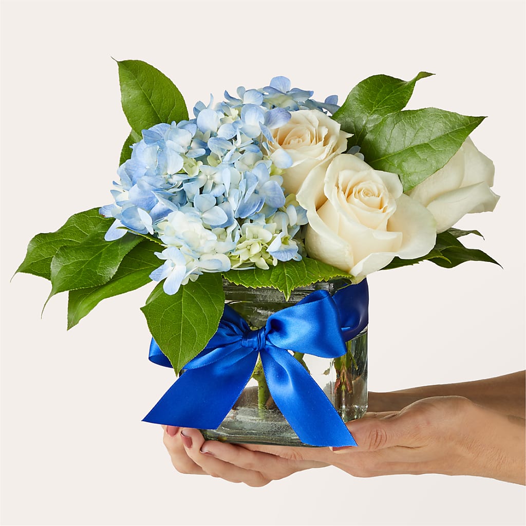 Sky Blue Delight Bouquet –  The Asheville Florist, Swannanoa NC