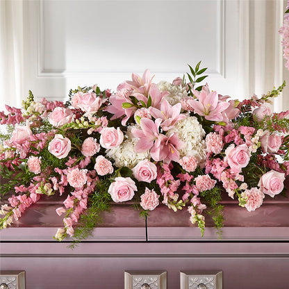 Life & Remembrance Casket Spray –  The Asheville Florist, Swannanoa NC