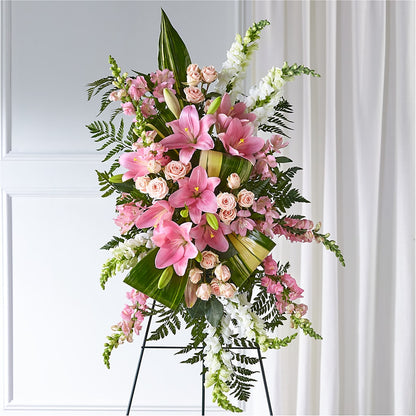 Elegant Embrace Standing Spray –  The Asheville Florist, Swannanoa NC