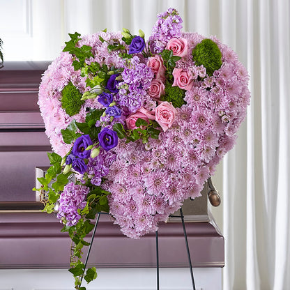 Treasured Love Standing Heart –  The Asheville Florist, Swannanoa NC