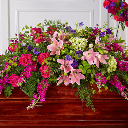 Radiant Tribute Casket Spray –  The Asheville Florist, Swannanoa NC