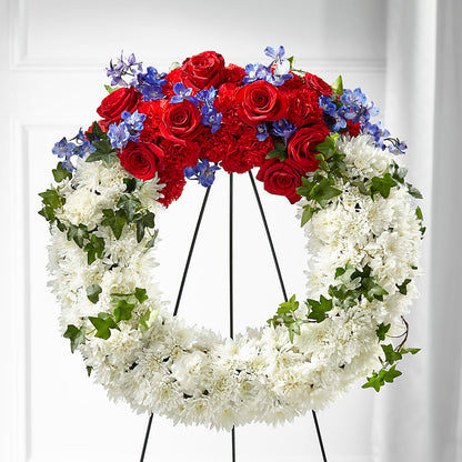 Patriotic Passion Wreath –  The Asheville Florist, Swannanoa NC