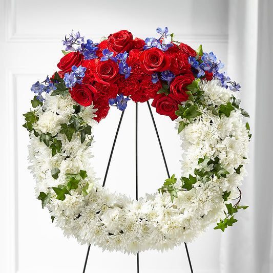 Patriotic Passion Wreath –  The Asheville Florist, Swannanoa NC