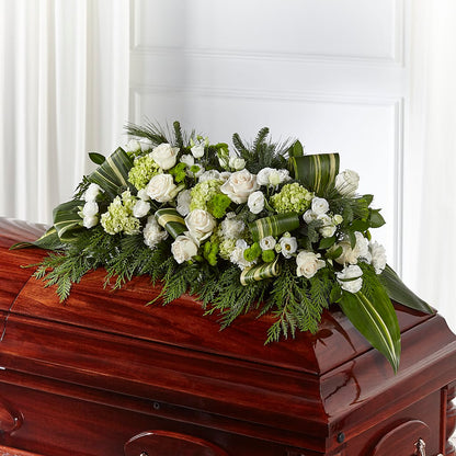 Hopeful Gesture Casket Spray –  The Asheville Florist, Swannanoa NC