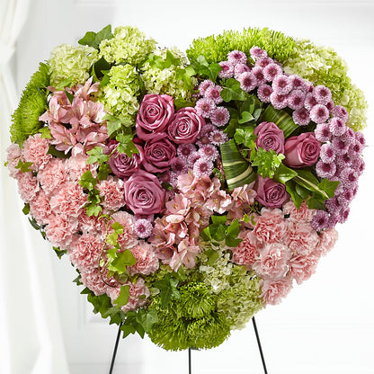 Heartwarming Standing Heart –  The Asheville Florist, Swannanoa NC