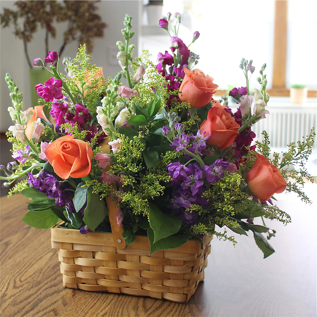 Garden of Life Basket –  The Asheville Florist, Swannanoa NC