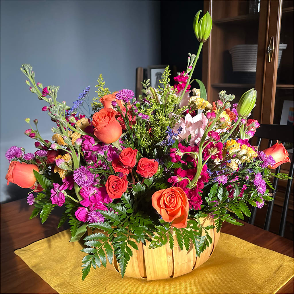 Garden of Life Basket –  The Asheville Florist, Swannanoa NC