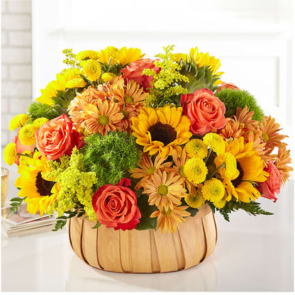 Harvest Sunflower Basket –  The Asheville Florist, Swannanoa NC
