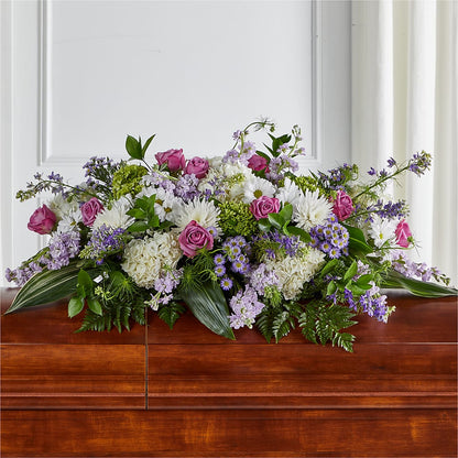 Meadows of Serenity Casket Spray –  The Asheville Florist, Swannanoa NC