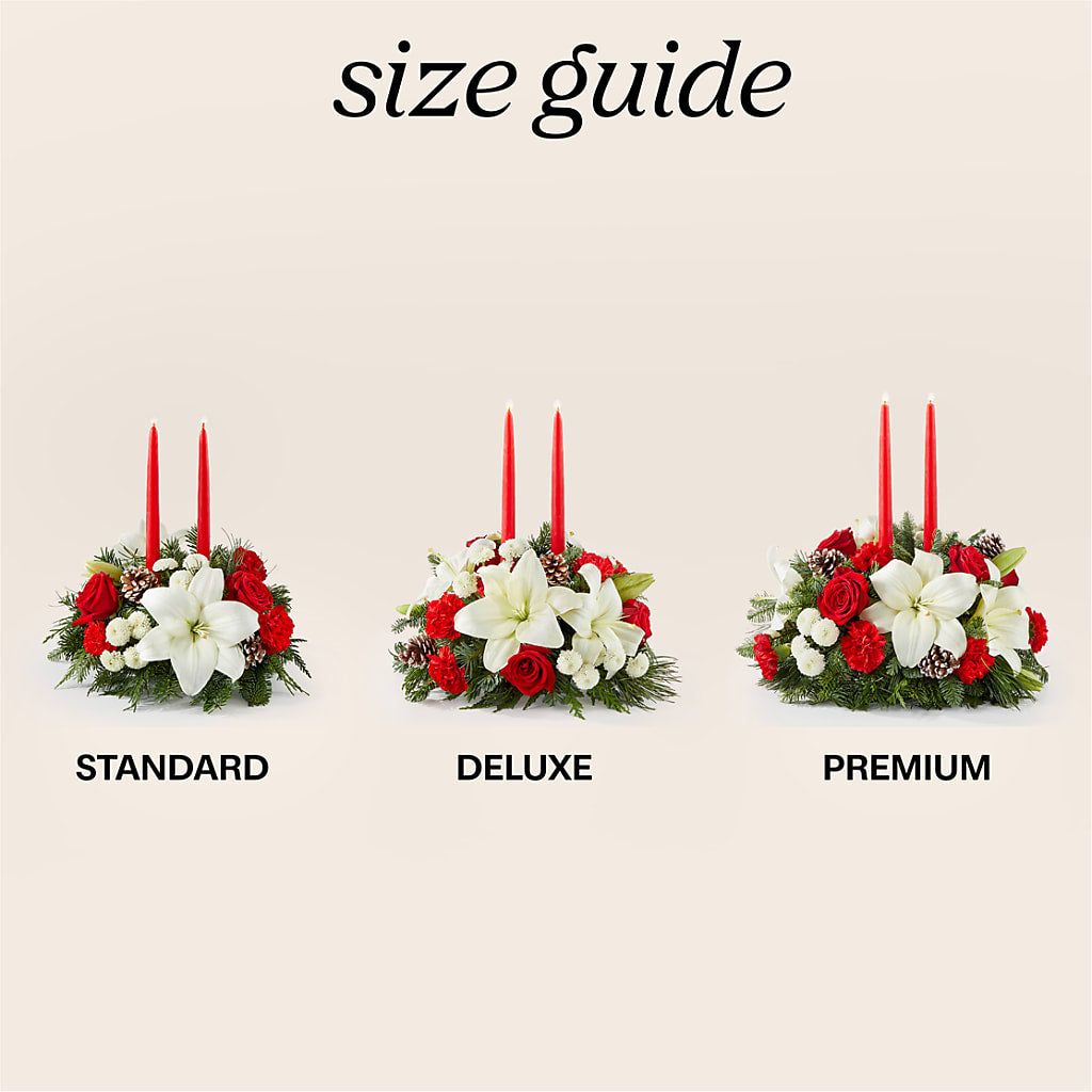 Seasonal Festivities Centerpiece –  The Asheville Florist, Swannanoa NC